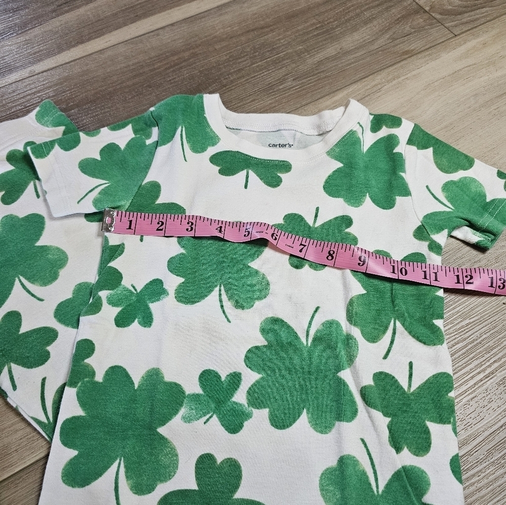 Carter's Lucky Clover Matching Set Kid Size 7 - Picture 4 of 6